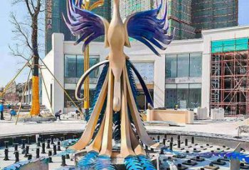 景觀孔雀雕塑預定，白鋼構件，不銹鋼孔雀雕塑選定