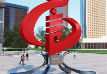 景觀言字雕塑生產(chǎn)，美陳雕塑，不銹鋼言字雕塑定制廠家