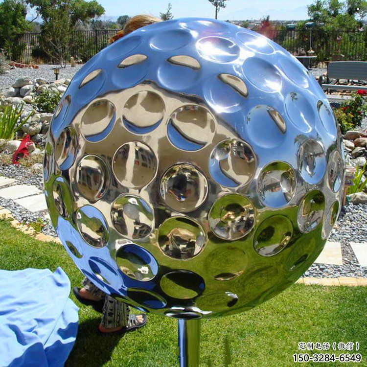 制造圓球雕塑廠家，室外雕塑，不銹鋼圓球雕塑預定
