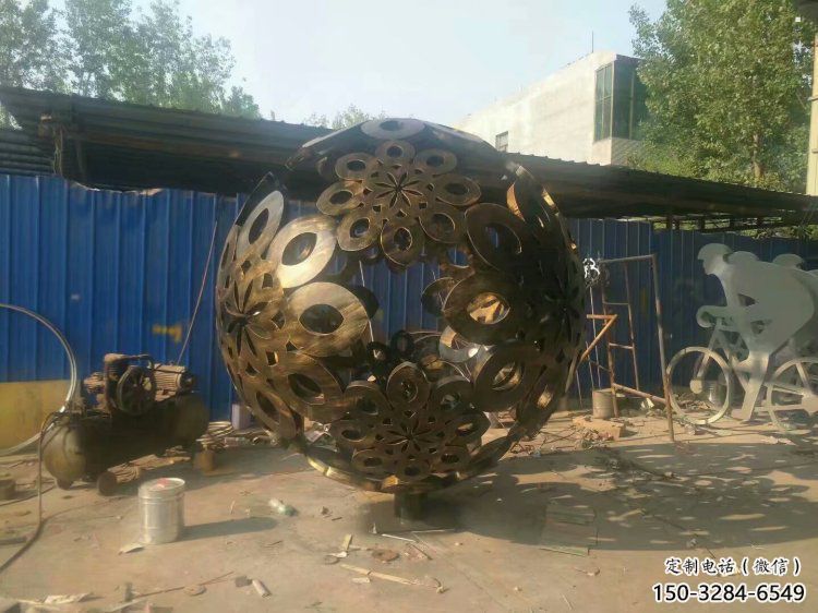 廣場球體雕塑，露天雕塑，不銹鋼球體雕塑標(biāo)準(zhǔn)