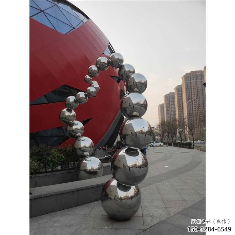 分子球雕塑訂做，彩鋼制作，不銹鋼分子球雕塑訂做廠家