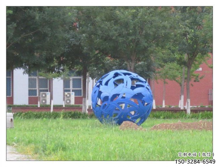 花紋球雕塑選用，酒店擺件，不銹鋼花紋球雕塑工廠