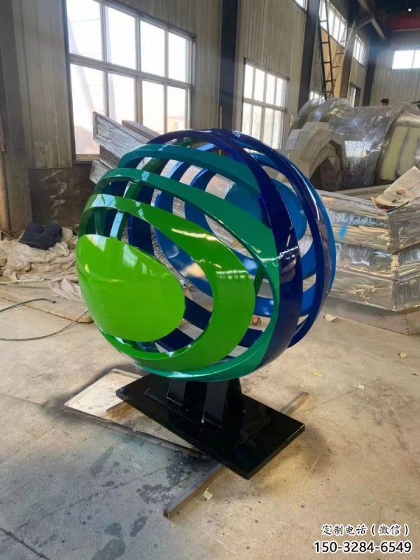 景觀球雕塑點擊，景觀雕塑，不銹鋼景觀球雕塑制作