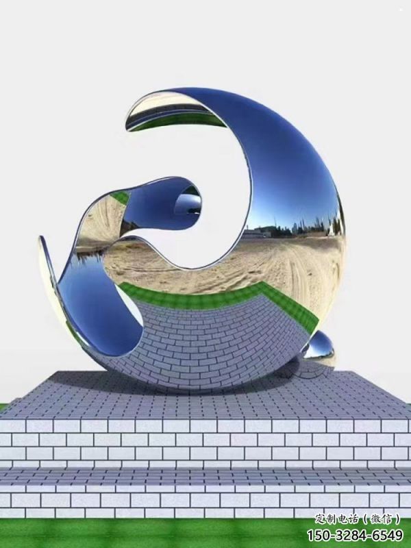 景觀球雕塑制造商，露天雕塑，不銹鋼景觀球雕塑訂做