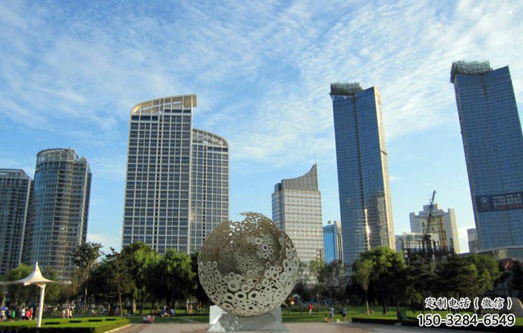 球形雕塑承接，景區案例，景觀鏤空球形雕塑定制廠家