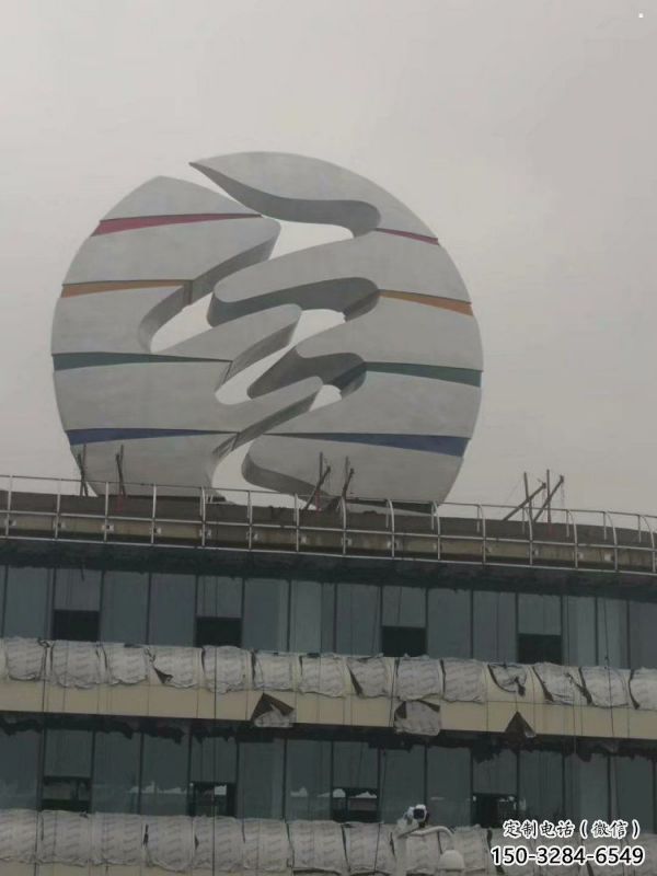 鏤空球雕塑精選，街道標識，異形鏤空球雕塑指用