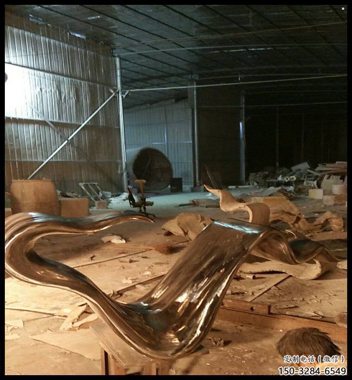 室內(nèi)飄帶雕塑