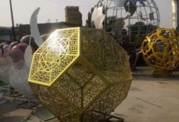 棱面球雕塑精選，室外雕塑，鏤空棱面球雕塑選定