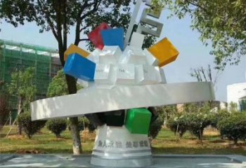 棱面球雕塑指用，景觀概念，景觀鏤空棱面球雕塑制作