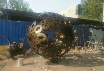 廣場球體雕塑，露天雕塑，不銹鋼球體雕塑標準