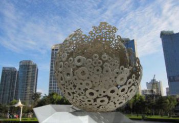 景觀球形雕塑供需，廣場雕塑，廣場鏤空球形雕塑選用