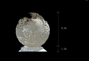 彩繪球形雕塑生產，景區案例，鏤空球形雕塑優選