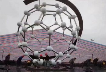 原子球雕塑廠家，戶外雕塑，不銹鋼原子球雕塑供給