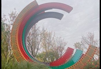 別墅區膠卷雕塑