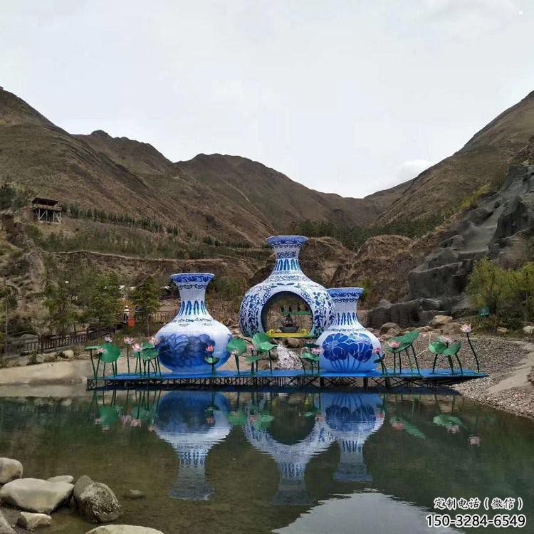 花瓶雕塑通用，街道標識，玻璃鋼花瓶雕塑承接