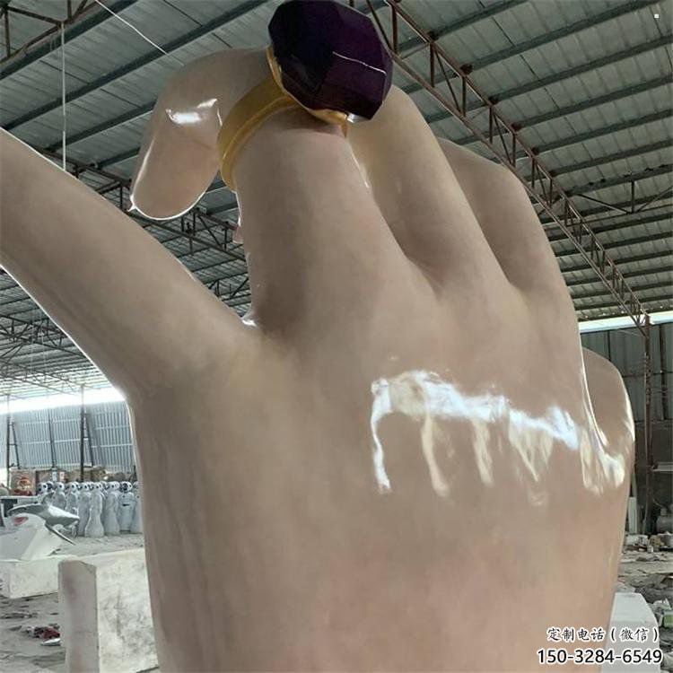 手指雕塑制作，市標雕塑，玻璃鋼手指雕塑廠家常用
