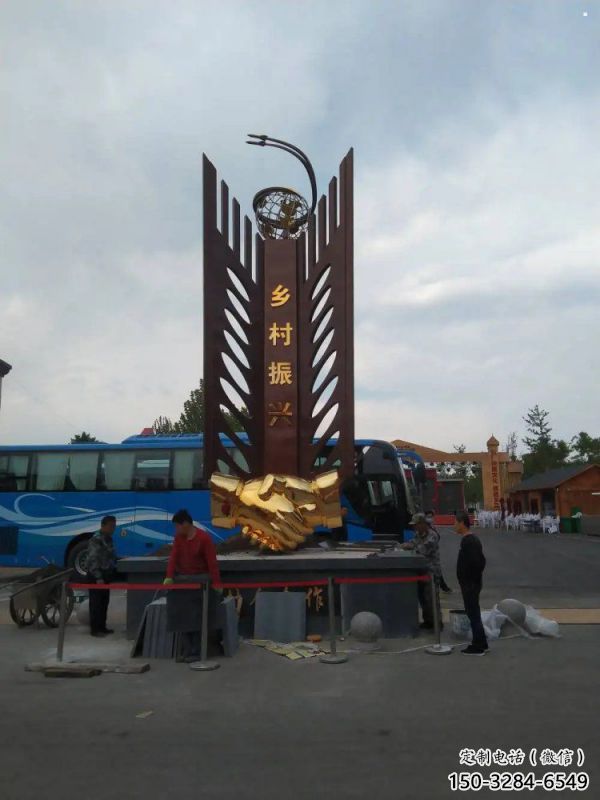 握手雕塑訂做，地標建筑，不銹鋼握手雕塑廠家提供