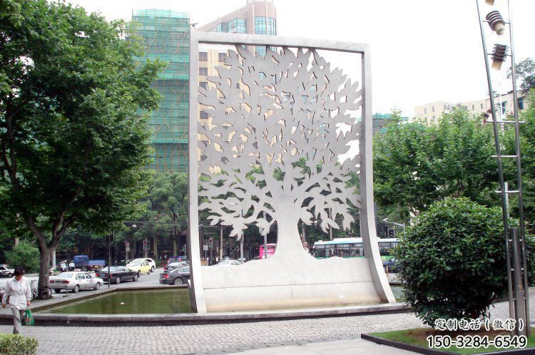 鏤空樹雕塑常用，景觀概念，鏤空剪紙樹雕塑生產(chǎn)廠家