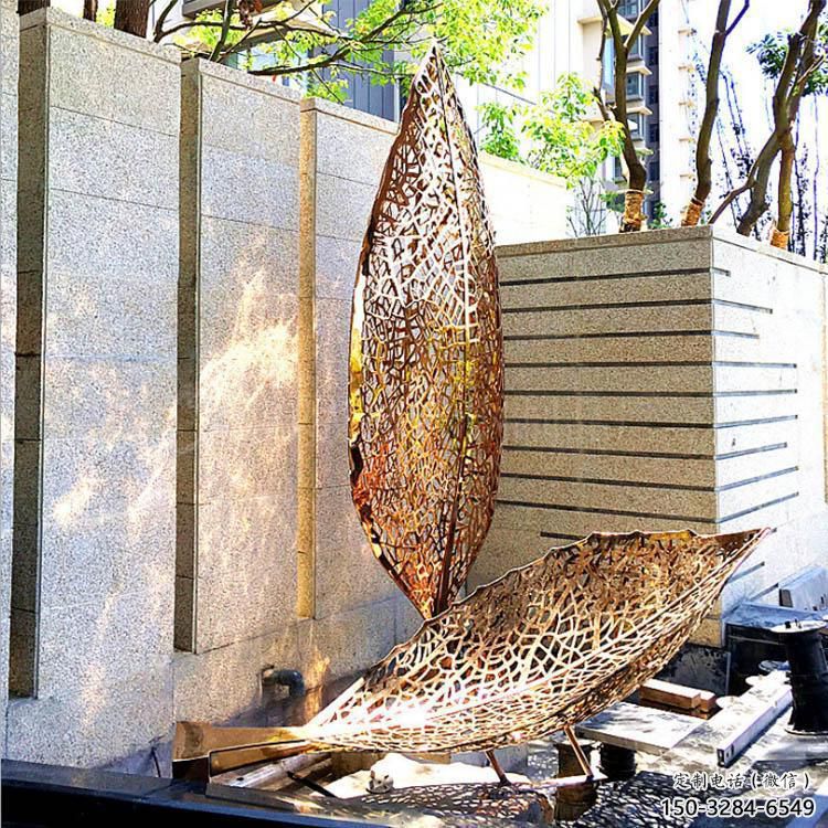 燈光樹雕塑常用，酒店擺件，燈光樹葉雕塑廠家