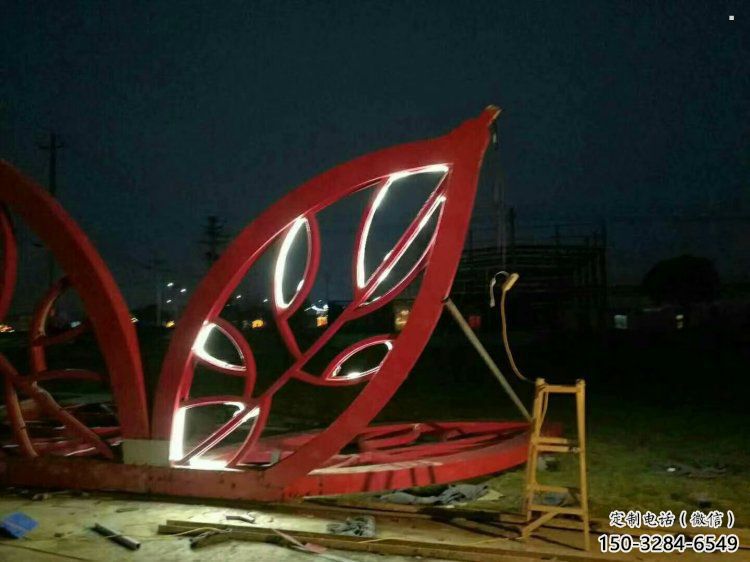 燈光樹葉雕塑精選，景觀概念，燈光樹葉雕塑生產(chǎn)廠家