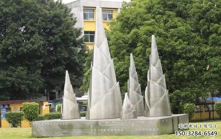 竹筍雕塑承接，景觀雕塑，不銹鋼竹筍雕塑廠家優(yōu)價