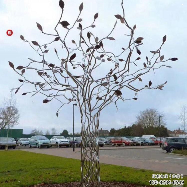 風鈴樹雕塑制作，景觀概念，廣場不銹鋼風鈴樹雕塑常用