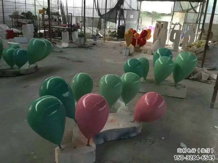 氣球樹雕塑精選，美陳雕塑，玻璃鋼氣球樹雕塑觀賞型