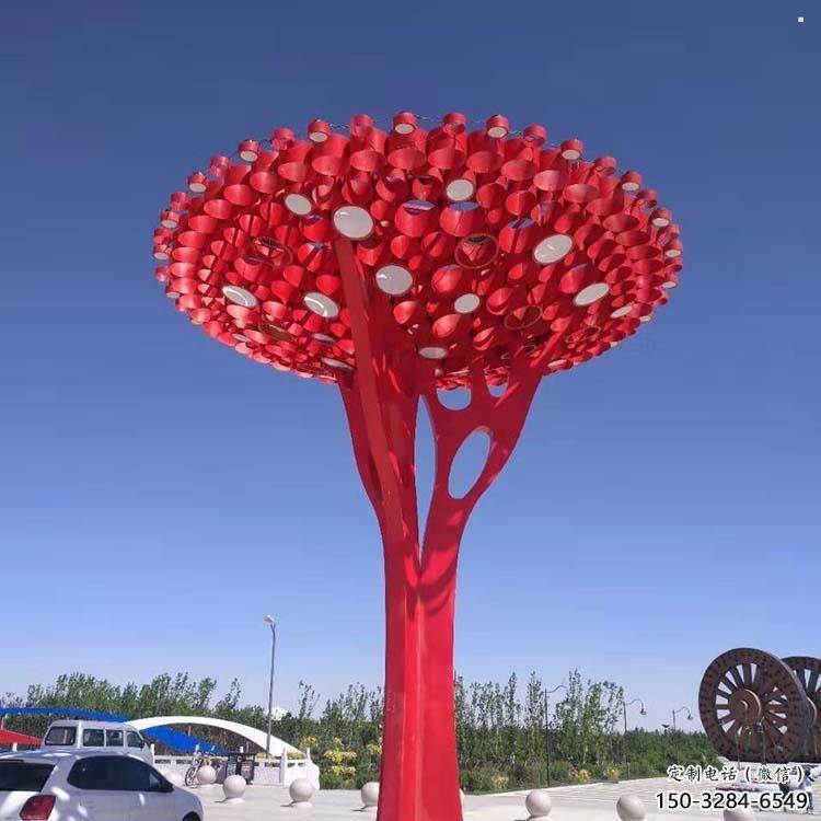 大型樹干雕塑公司，花園小品，不銹鋼樹干雕塑常用