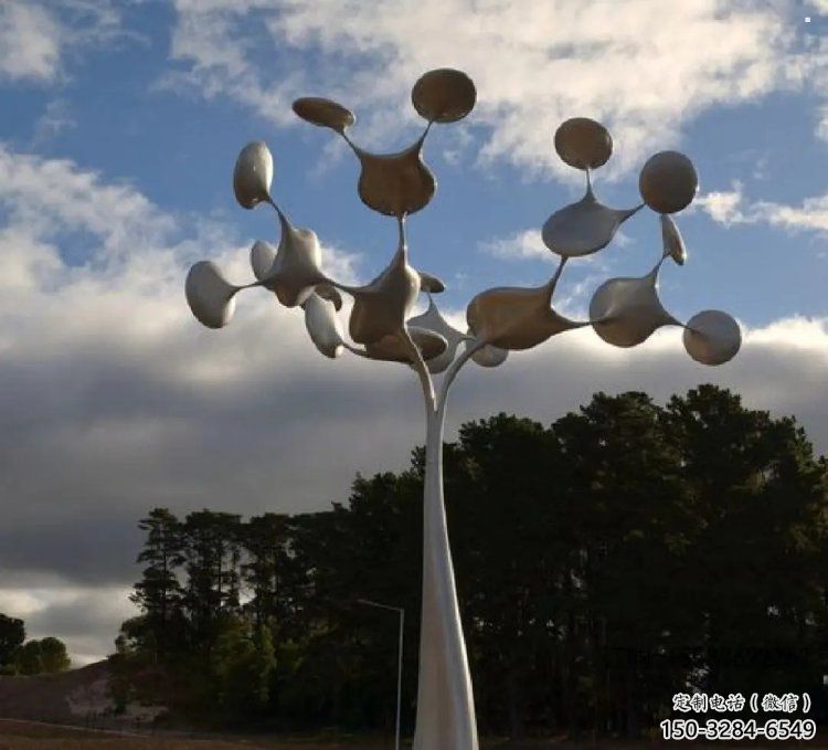 發財樹雕塑訂做，多彩藝術，不銹鋼發財樹雕塑制造