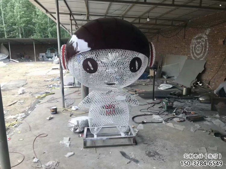 動漫人物雕塑廠家，編織工藝，公園廣場戶外卡通人物雕塑