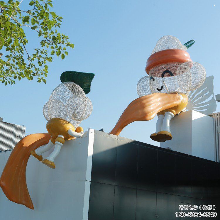 鏤空卡通雕塑承接，鍛造工藝，鐵藝卡通雕塑廠家訂做