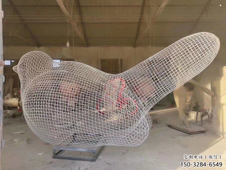 鏤空鳥雕塑通用，花園小品，景觀鐵藝小鳥雕塑優價