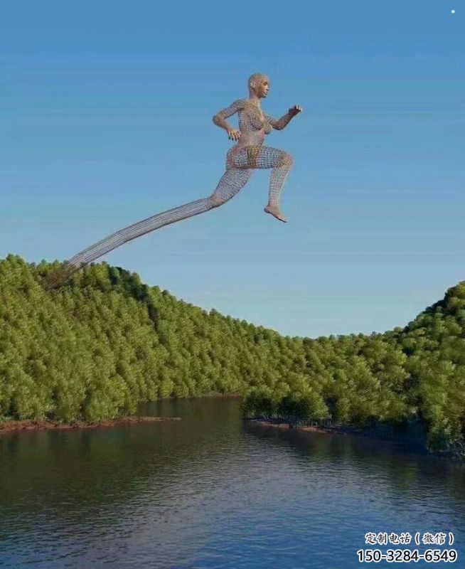 鏤空人物雕塑定價，街頭雕塑，烤漆鐵藝人物雕塑廠家