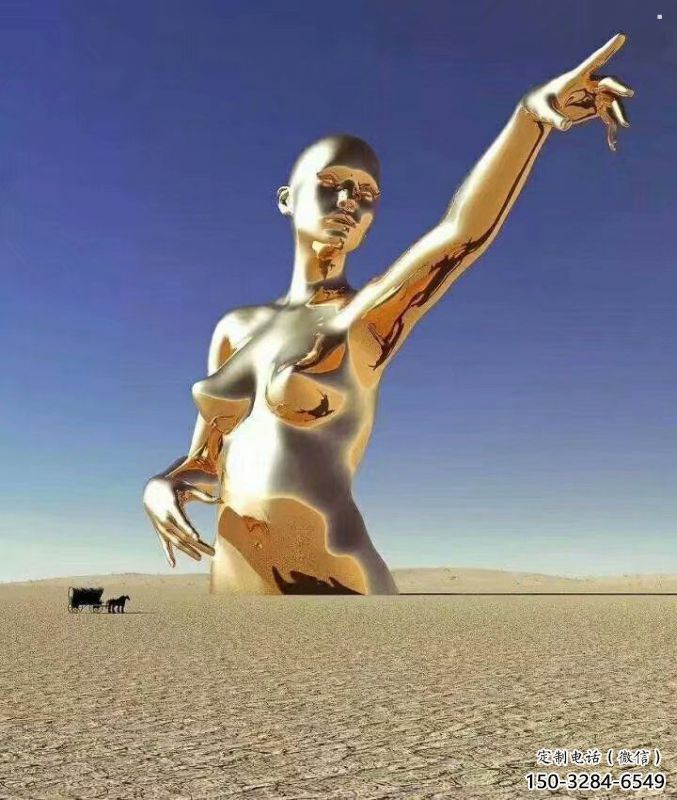 鏤空人物雕塑精品，白鋼構件，別墅鐵藝人物雕塑供求