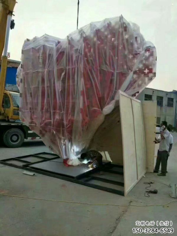 愛心雕塑標準，廣場雕塑，不銹鋼愛心雕塑廠家供給