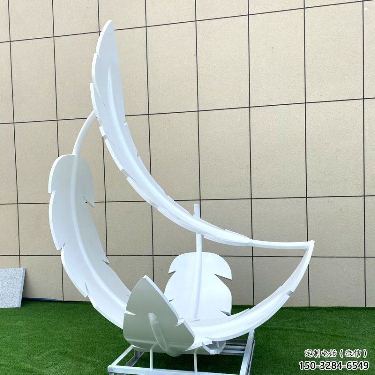 制造羽毛雕塑定價，地標擺件，烤漆羽毛雕塑精選