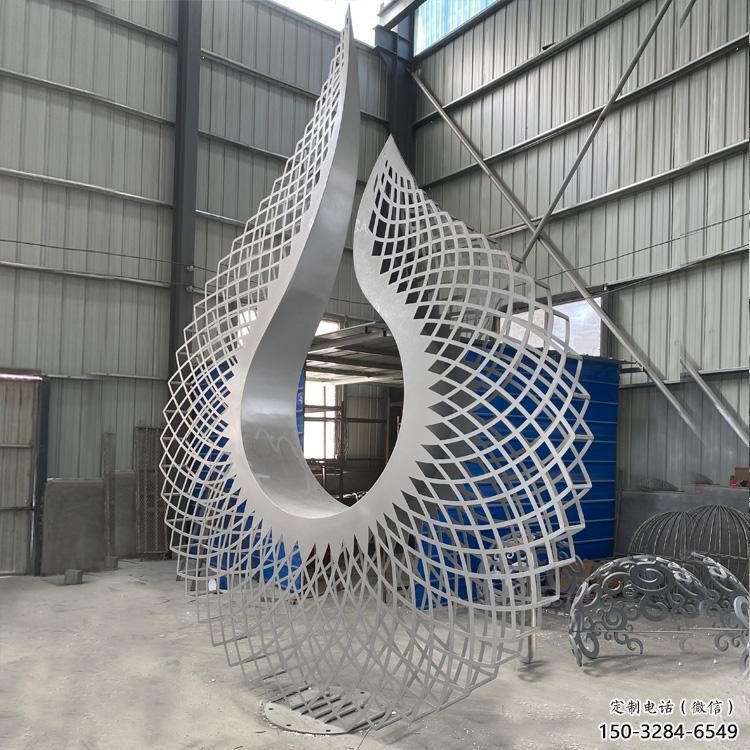 藝術圓環雕塑選定，拉絲工藝，景觀鏤空圓環雕塑預定