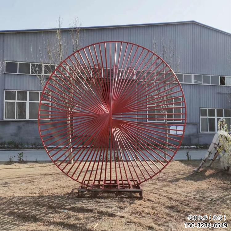 圓環(huán)雕塑生產(chǎn)，白鋼構(gòu)件，美陳鏤空圓環(huán)雕塑通用