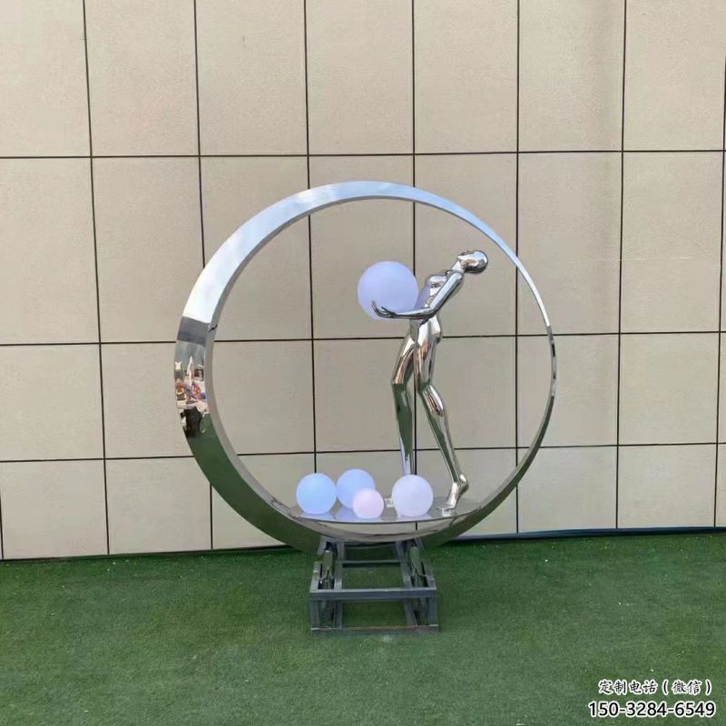 仙子雕塑預定，白鋼構件，文化景觀圓環仙子雕塑選定