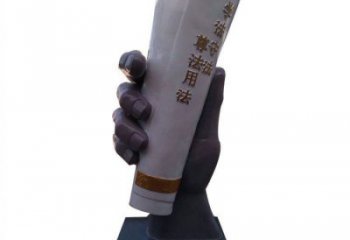 大型手卷雕塑公司，花園小品，玻璃鋼手卷雕塑提供