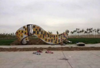 景觀館書(shū)卷雕塑，鍍銅景觀雕塑，鍍銅工藝