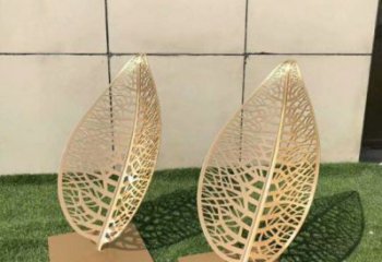 鏤空樹葉雕塑精選，陸地擺件，各類鐵藝樹葉雕塑廠家