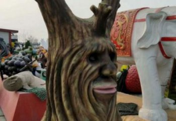 仿真樹雕塑優選，小區擺件，玻璃鋼仿真樹雕塑生產商