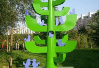 大型樹干雕塑定制，多彩藝術，不銹鋼樹干雕塑定價