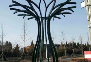大型樹干雕塑選用，街道標識，不銹鋼樹干雕塑常用