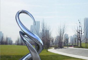 樹芽雕塑點擊，圓雕體系，抽象不銹鋼樹芽雕塑廠家