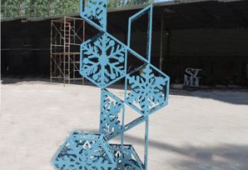 商業(yè)街雪花雕塑