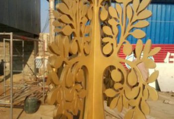 發(fā)財樹雕塑標準，廣場系列，不銹鋼發(fā)財樹雕塑指用