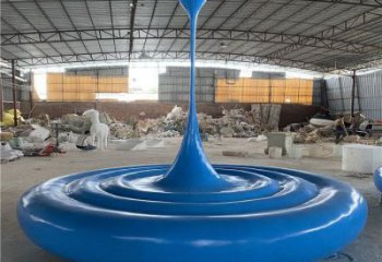 制造水滴雕塑廠家，地標(biāo)擺件，烤漆水滴雕塑精選