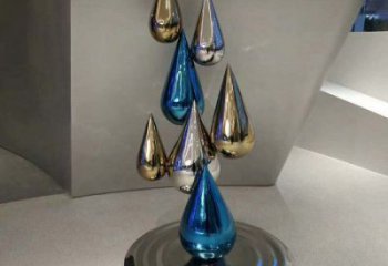 淚滴雕塑展品，小區雕塑，不銹鋼淚滴雕塑精選